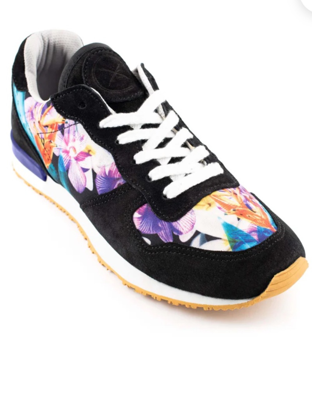 Inkkas Tropical Print Caladium Suede Jogger Sneaker